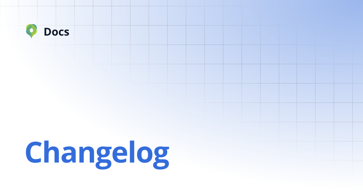 Changelog | Docs